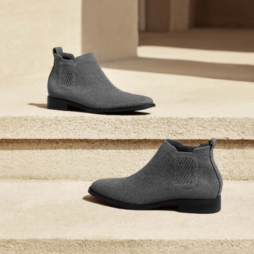 VIVAIA Water-Repellent Square-Toe Ankle Boots‎ Gray Everyday EU/41.5W US/10W